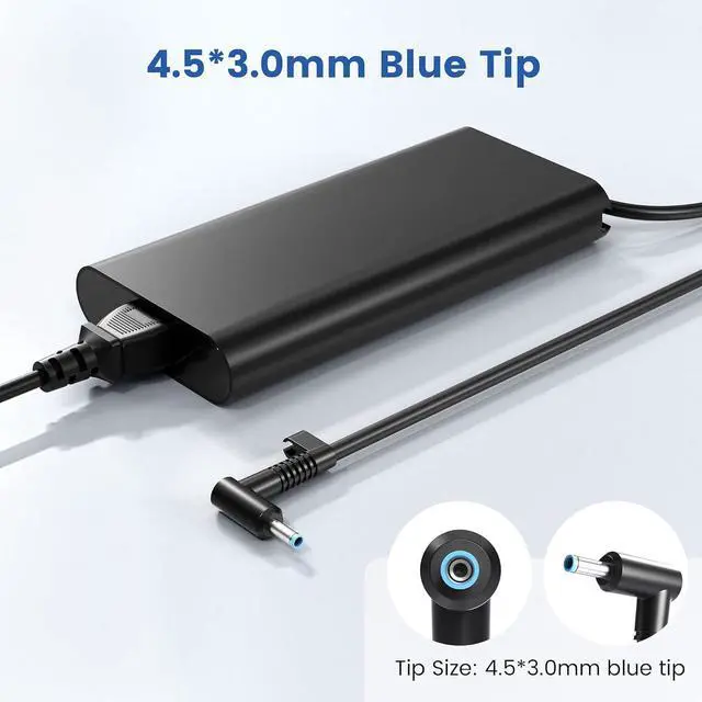 Alt view image 2 of 6 - 200W AC Charger for HP Omen Victus Series Gaming Laptop ZBook 17 G5 Fury 16 G9 G10 G11 Fit for HP TPN-DA10, L00818-850, L00895-003, ADP-200HB B, W2F75AA, TPN-LA21, TPN-LA20 19.5V 10.3A Power Adapter