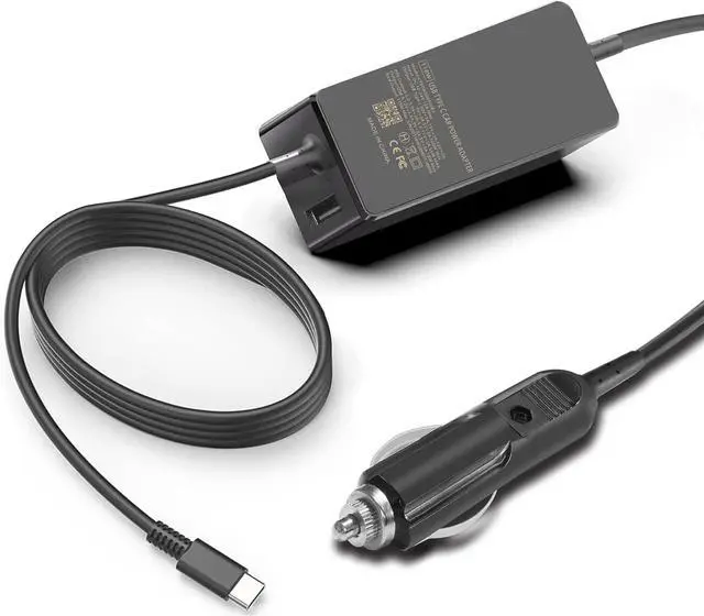 Main image of 100W Car Charger - Laptop Car Charger USB C for Dell Latitude/Dell Precision/Dell XPS, MacBook Pro/Air, HP Spectre/Elitebook, Lenovo Thinkpad/Yoga/IdeaPad, Samsung Acer Asus Steam Deck