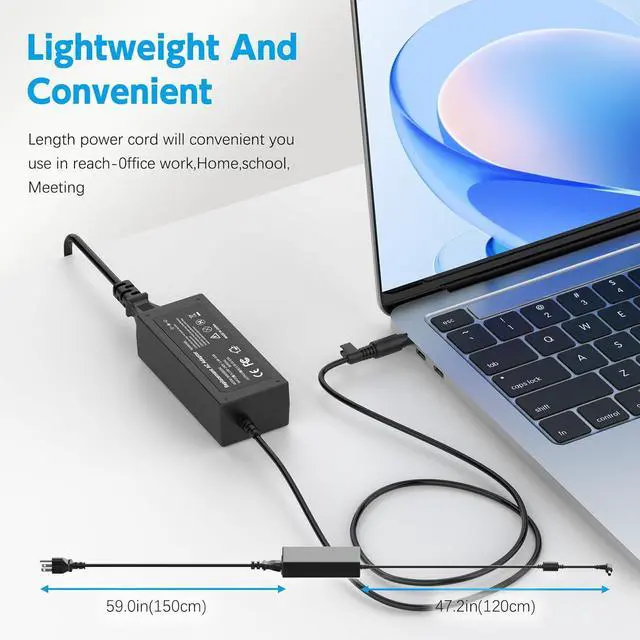 Alt view image 7 of 7 - DV6000 DV6500 DV6700 Laptop Charger for HP Pavilion DV1000 DV2000 DV4000 DV5000 DV8000 DV9000 DV9500 Series; Compaq Presario A900 C300 C500 Compaq Presario 510 515 610 C700 F500 F700 AC Adapter