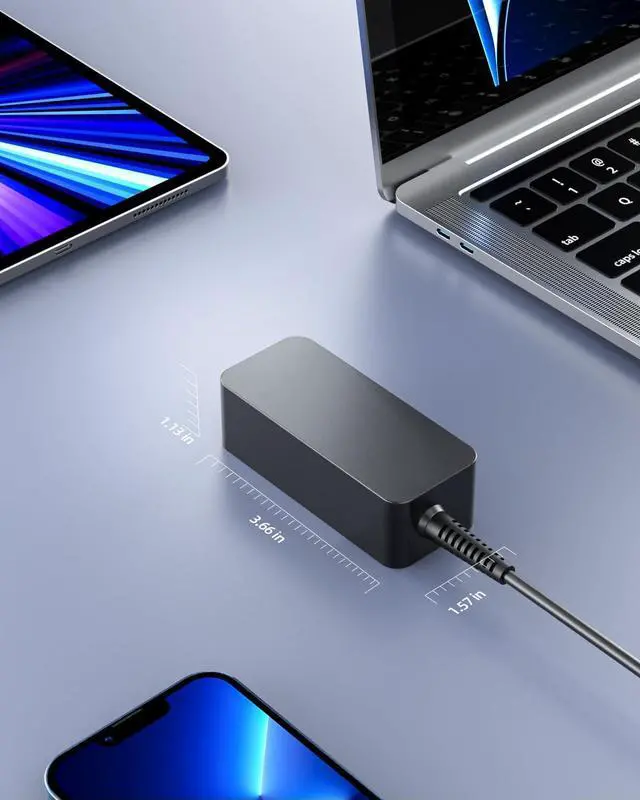 Alt view image 4 of 7 - Fast Charger for HP Chromebook X360 14 14-CA051WM 14-CA052WM 14-CA091WM CA061DX 14-CA0061DX 14-CA060NR 14-CA043CL 14-CA020NR Laptop, (UL Certified Safety) with USB C, 45W