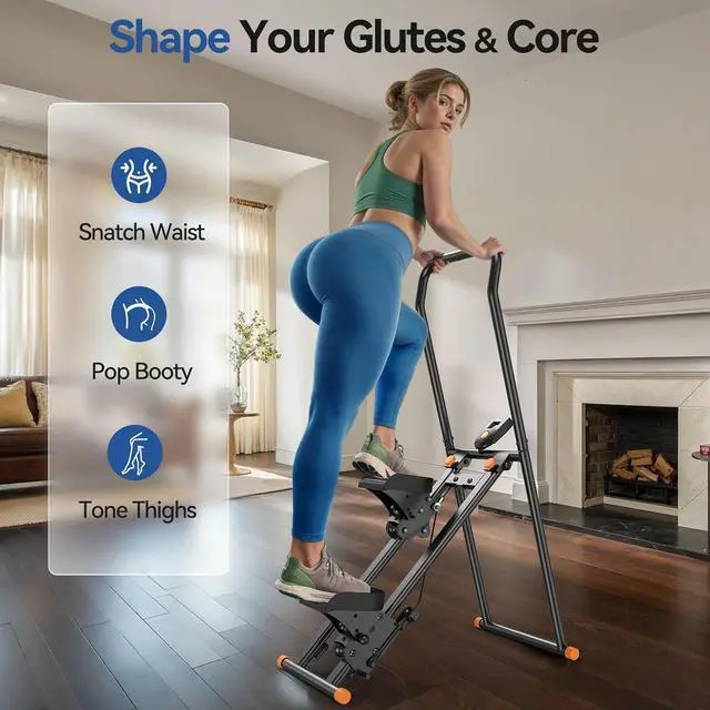 Alt view image 2 of 7 - Niceday Steppers for Exercise at Home, Stair Stepper with Handlebar, Stair Climber, Stair Master with 300LBS Loading Capacity