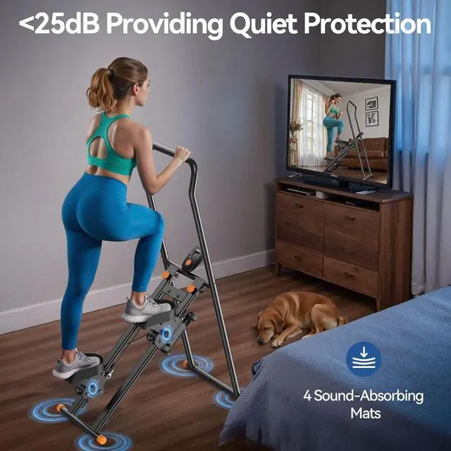 Alt view image 7 of 7 - Niceday Steppers for Exercise at Home, Stair Stepper with Handlebar, Stair Climber, Stair Master with 300LBS Loading Capacity