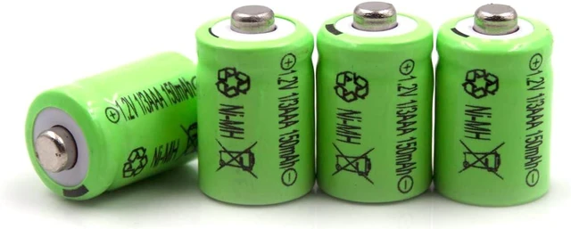 Main image of (4-Pack) 1/3AAA 1.2V 150mAh Ni-MH Button Top Batteries