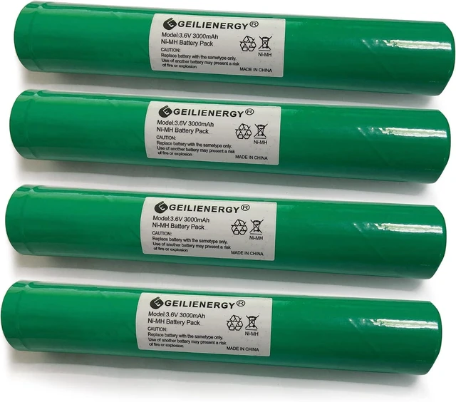 Main image of 3.6V 3000mAh 75375 Battery (4PACK) Compatible with Stinger 75375 75175 75176 LED HP, XT,DS,PolyStinger, Pelican M9, FL126 Flashlight