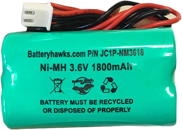 Main image of Ni-MH AA1800mAh Solar Light 3.6V AA NIMH 1800 MAH 3.6v 1800mAh Ni-MH Battery Pack Replacement for Emergency/Exit Light 73904 LED Flashlight