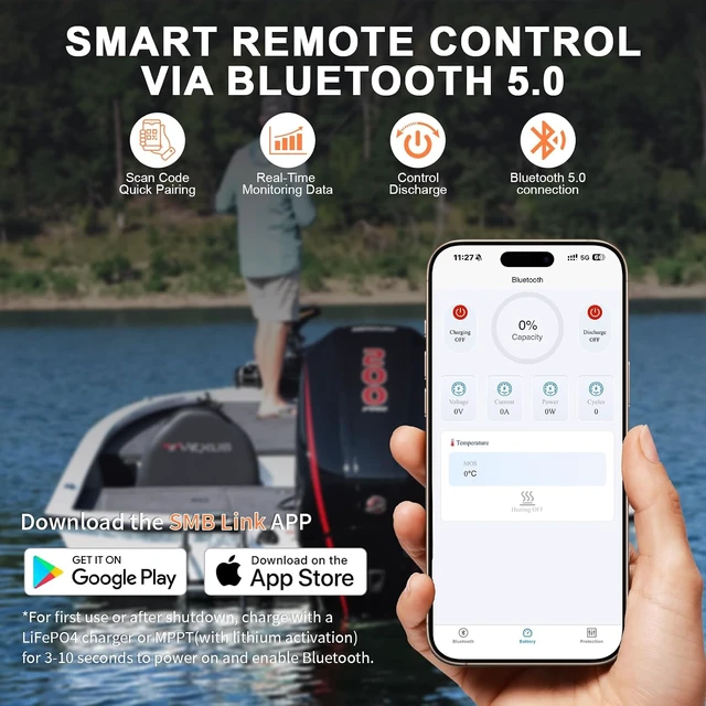 Alt view image 4 of 7 - 12V 314Ah LiFePO4 Lithium Battery with Bluetooth 200A BMS 4019.2Wh 15000+ Deep Cycle Low Temp Cut-Off Rechargeable RV Battery Perfect for Off Grid Applications Camping Boat Solar System