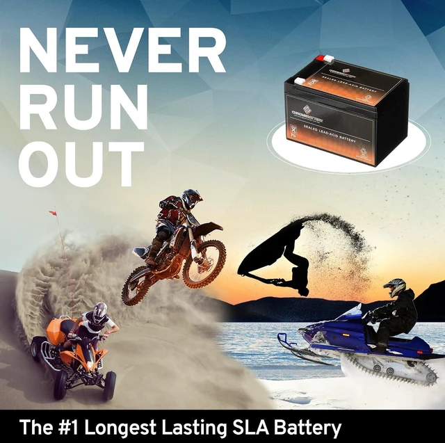 Alt view image 5 of 6 - CB CHROMEBATTERY 12V 12AH Sealed Lead Acid (SLA) Rechargeable Battery - F2 Terminal - Deep Cycle Design - Replacement for Alarm Systems, Scooters, Emergency Lights, Toys, and More