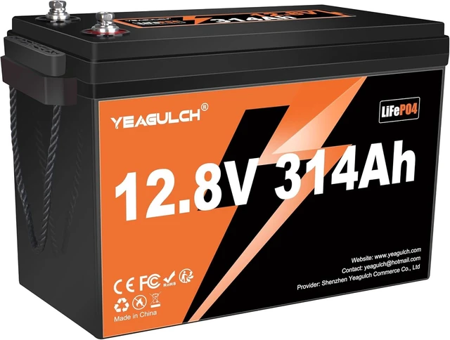 Main image of 12V 314Ah LiFePO4 Lithium Battery 4019Wh 200A BMS 15000+ Deep Cycle