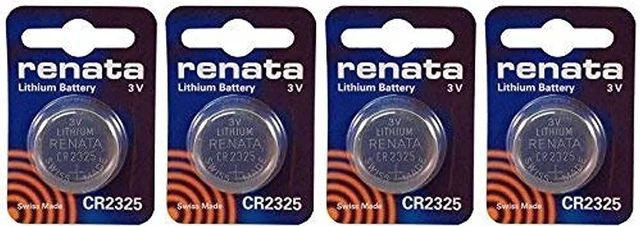 Main image of Renata CR2325 Batteries - 3V Lithium Coin Cell 2325 Battery (4 Count)