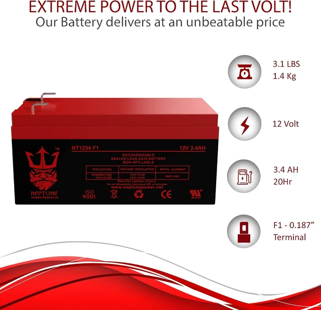 Alt view image 7 of 7 - Replacement Battery for APC BACK-UPS ES BE350R