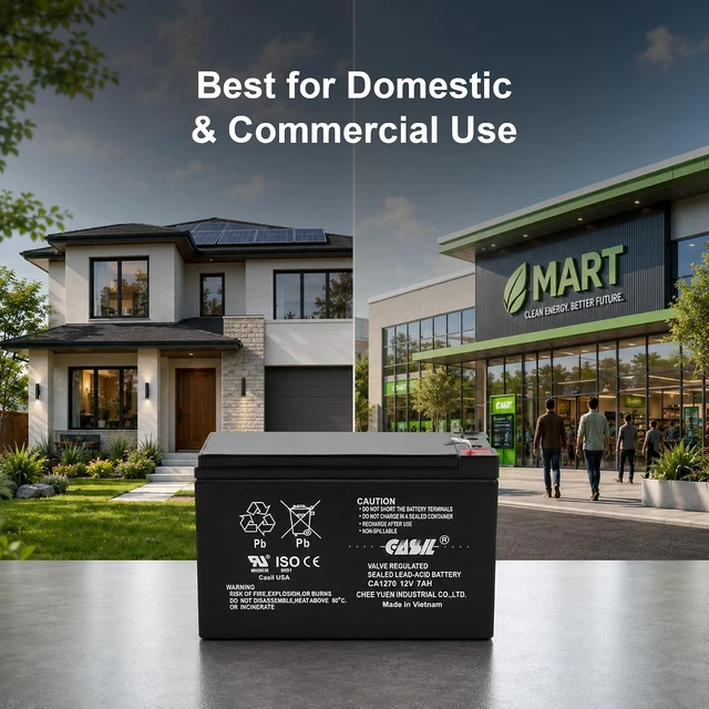 Alt view image 7 of 7 - Casil FirstPower 12v 7ah First Alert ADT Alarm Battery