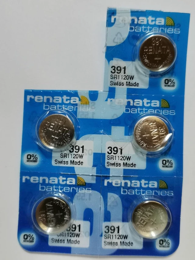 Main image of Renata Batteries 391 Silver Oxide Watch Battery (5 Pack)