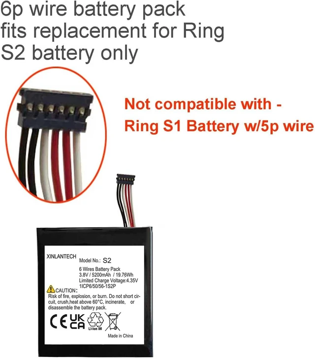 Alt view image 3 of 4 - 6-Wire S2 Battery