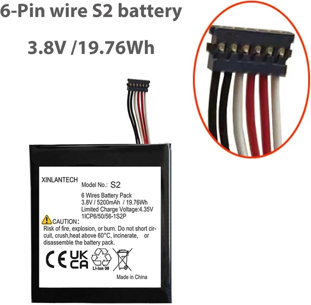 Alt view image 2 of 4 - 6-Wire S2 Battery