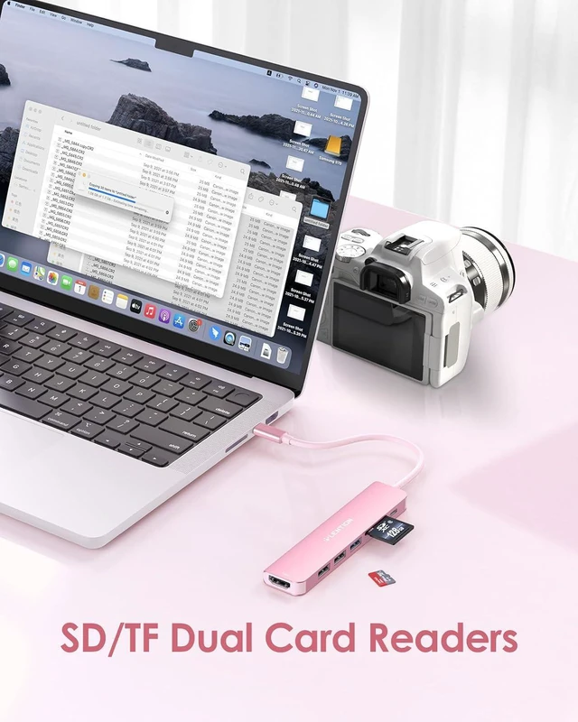 Alt view image 3 of 6 - 7-in-1 USB C Hub 4K@60Hz HDMI 100W PD Card Reader USB 3.0 & 2.0