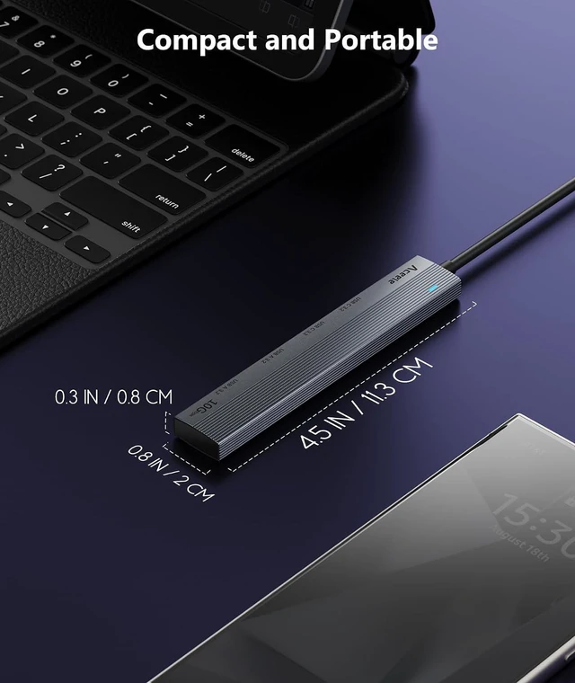 Alt view image 6 of 7 - Aceele USB C Hub 3.2 Splitter with 2 USB A & 2 USB C 3.2 Data Ports