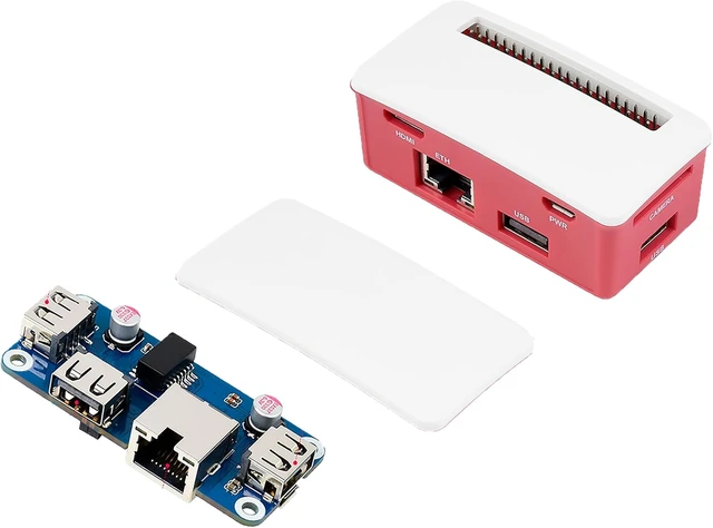 Alt view image 4 of 6 - Waveshare ETH-USB-HUB-Box for Raspberry Pi Zero Series