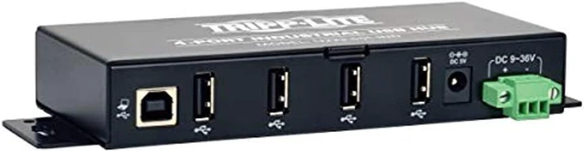 Alt view image 3 of 3 - Tripp Lite 4-Port Rugged Industrial USB 2.0 Hi-Speed Hub w 15KV ESD Immunity and metal case, Mountable(U223-004-IND)