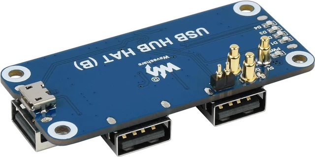 Alt view image 4 of 7 - Waveshare USB HUB HAT (B) for Raspberry Pi Series Extended 4X USB 2.0 Ports