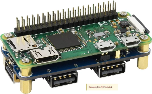 Alt view image 6 of 7 - Waveshare USB HUB HAT (B) for Raspberry Pi Series Extended 4X USB 2.0 Ports