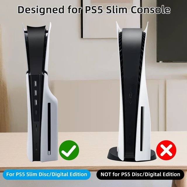 Alt view image 4 of 7 - Mcbazel USB Hub for PS5 Slim/PS5 Pro Console Only, 4 Ports 2.0 High-Speed Expansion Hub Charger Adapter Converter for PlayStation 5 Slim/Pro Disc and Digital Edition - Black
