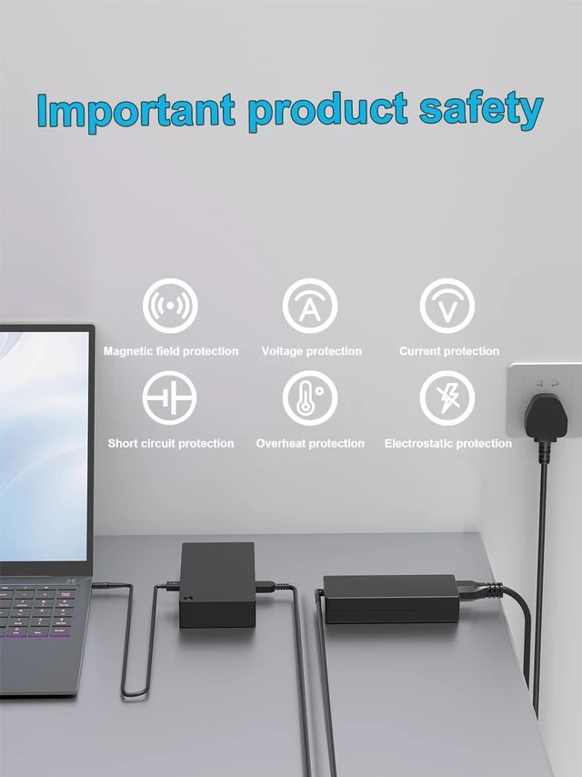 Alt view image 6 of 7 - 135W Power Supply Adapter Compatible with Lenovo ThinkPad Universal Thunderbolt 4 3/USB C Smart Dock/Thunderbolt 3 Essential/Hybrid USB-C with USB-A Dock/Ultra/Pro/Gen 2 Docking Station Cord