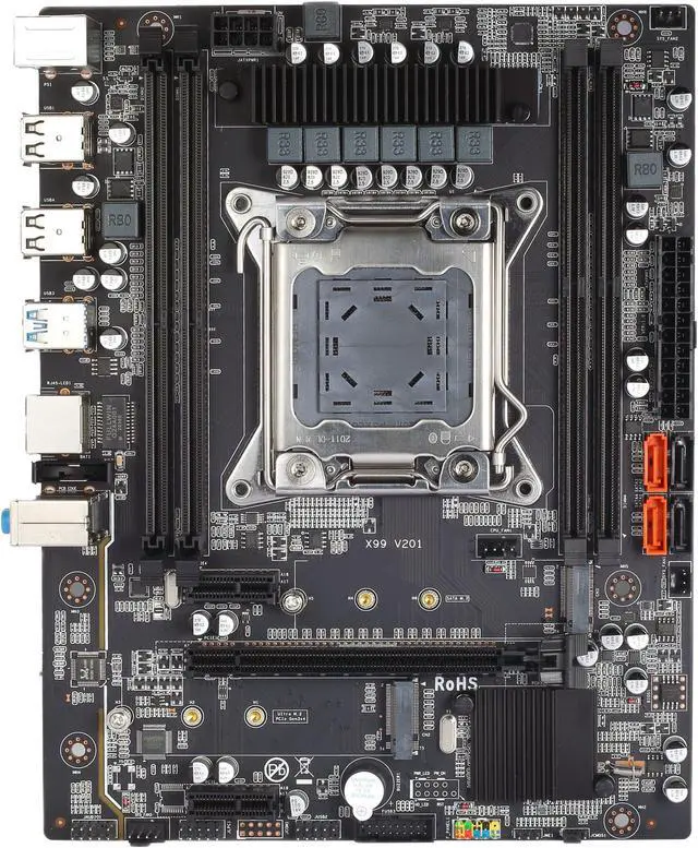 Alt view image 5 of 7 - Atermiter D4 DDR4 Motherboard Set with Intel Xeon E5 2670 V3 LGA2011-3 CPU 2pcs X 16GB = 32GB 3200MHz DDR4 REG ECC RAM Memory