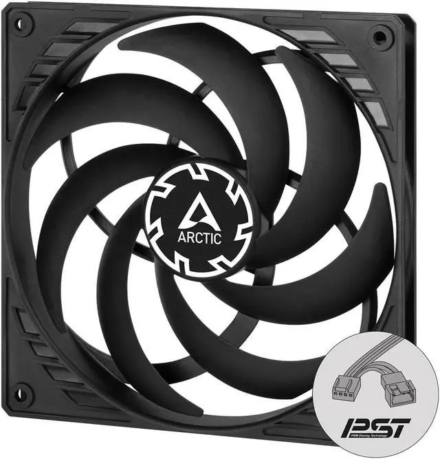 Alt view image 7 of 7 - Arctic P14 Slim 140mm PWM PST Pressure-optimised 140 mm PWM Fan with integrated Y-cable Case Fan