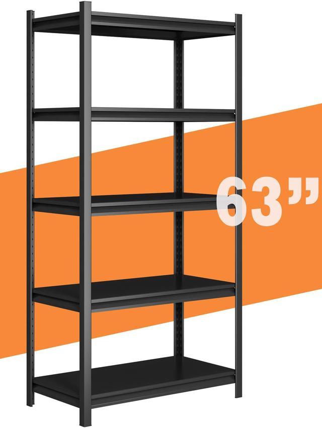 Storage Shelving Organizer Heavy Duty Metal Storage Rack Units with Wheels,  Adjustable Shelves Kitchen Pantry Closet Stand Rack