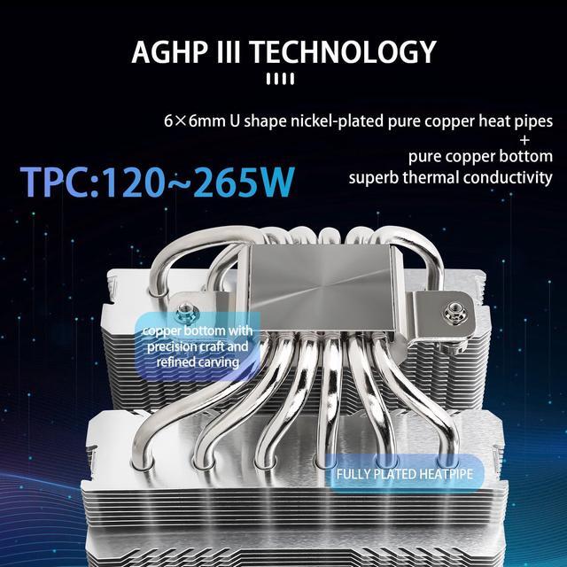 Alt view image 4 of 6 - Thermalright Peerless Assassin 120 SE CPU Air Cooler, PA120 SE, 6 Heat Pipes Cpu cooler,Dual 120mm TL-C12C PWM Fan, Aluminium Heatsink Cover, AGHP Technology, for AMD AM4 AM5/Intel 1700/1150/1151/1155