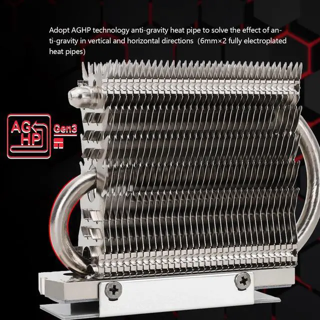 Alt view image 2 of 6 - Thermalright HR-09 2280 PRO SSD heatsink, Double-Sided Heat Sink, with Thermal Silicone Pad for M.2 SSD Hard Disk, PC and Computer, Contains a Heat Pipe, Reflow Soldering Process