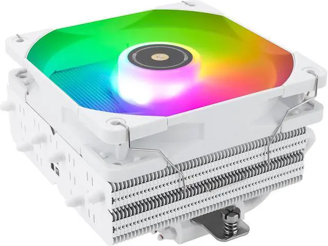 Main image of Thermalright SI-100 WHITE ARGB CPU Cooler,6 Heat Pipes,TL-E12W-S Quiet PWM Fan,AGHP 3.0 technology,Aluminium Heatsink Cover,For AMD AM4 AM5/Intel 1150/1156/1200/1700/2011,Low Profile CPU Air Cooler