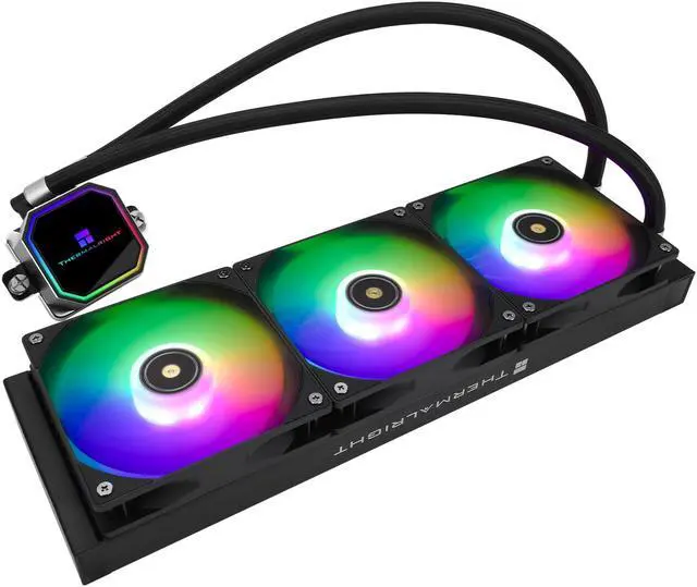 Alt view image 5 of 5 - Thermalright Frozen Prism 360 Black ARGB AIO Water Cooler,Liquid CPU Cooler, 3×120mm PWM Fans Water Cooling System,1850RPM High Speed,Compatible With AMD/AM4/AM5 & Intel LGA1151/1200/1366/2011/1700