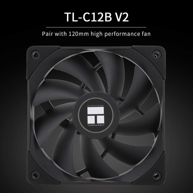 Alt view image 6 of 6 - Thermalright PS120SE CPU Air Cooler, 7 Heat pipes CPU Cooler,Dual 120mm TL-C12B V2 PWM Fan, AGHP 4.0 Technilogy, S-FDB Bearing, For AMD AM4 AM5/Intel 1700/1150/1151/1200, PC Cooler
