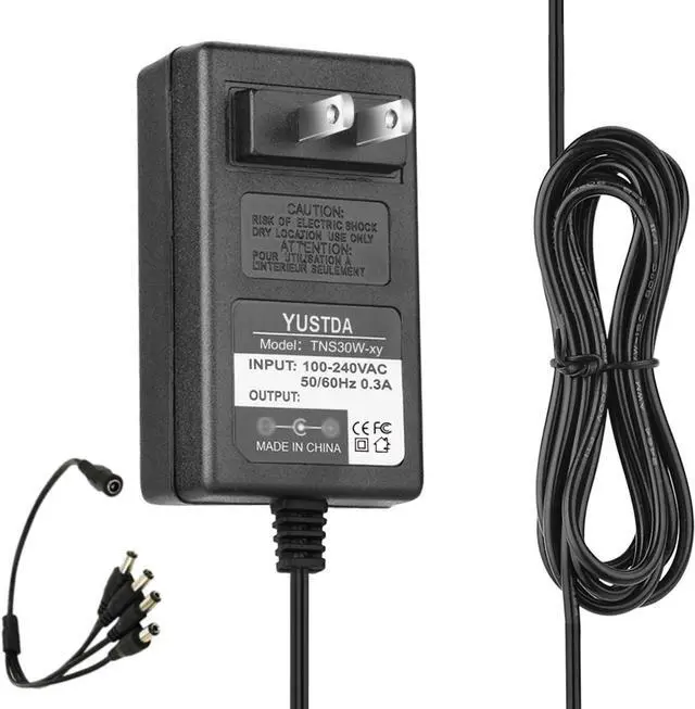 Main image of AC/DC Adapter for Swann Lorex Q-See Security Camera Power Adapter 6FT 12V 2A 24W 100V-240V AC to DC 2.5x5.5mm w/4-Way Power Splitter Cable Power Supply for CCTV Security Camera DVR, LED Strip Lights