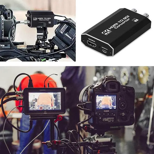 Alt view image 6 of 7 - AUBEAMTO 4K 60HZ HDMI to SDI Converter with SDI Loop Out 1080P60hz SD/HD/3G SDI Audio Video Converter For Camera WITH DC POWER CABLE