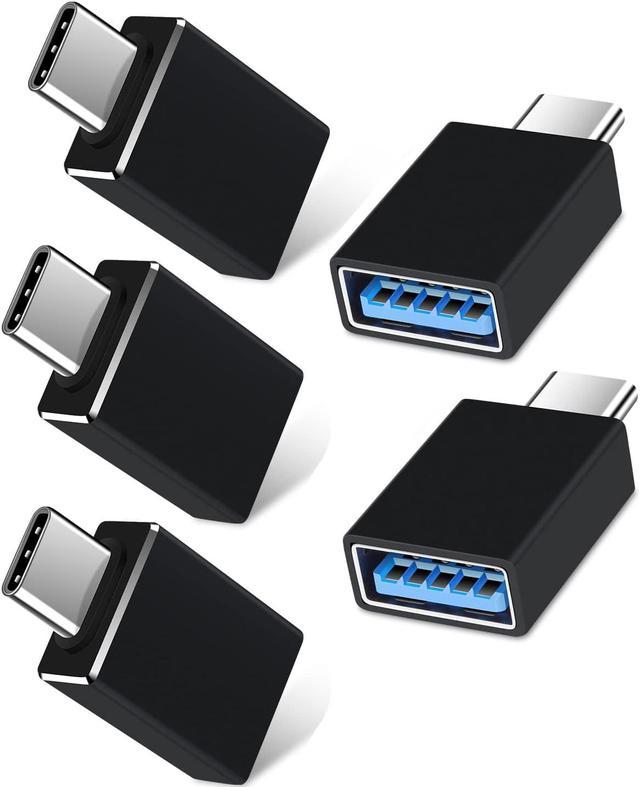 5Pack USB C to USB Adapters, Type C to USB 3.0 USBC Adapter Side by Side