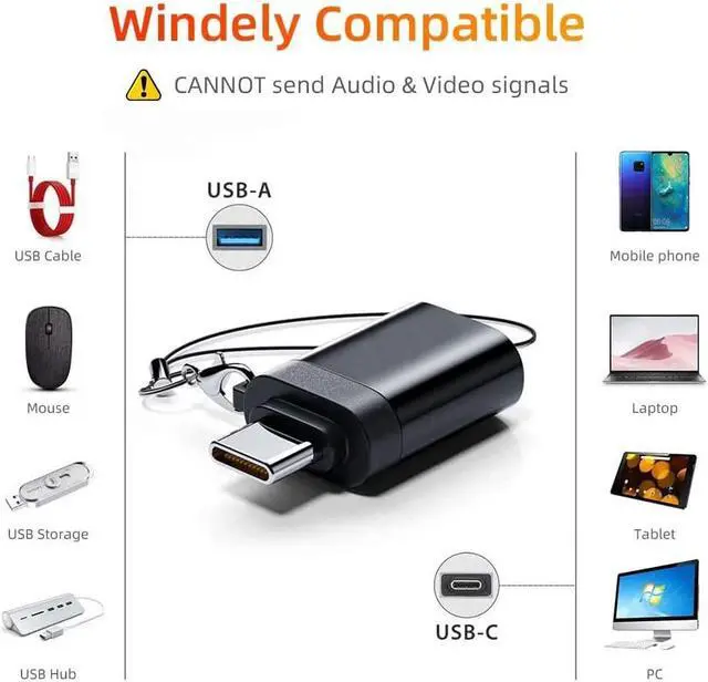 Alt view image 4 of 7 - USB C Adapter 3Pack,AUBEAMTO USB C to USB Adapter,USB A to C Adapter, USB-C Male to USB 3.0 Female Adapter for MacBook Pro 2022/2021 iPad Pro 2020,Samsung Notebook 9,Microsoft Surface,Dell XPS etc