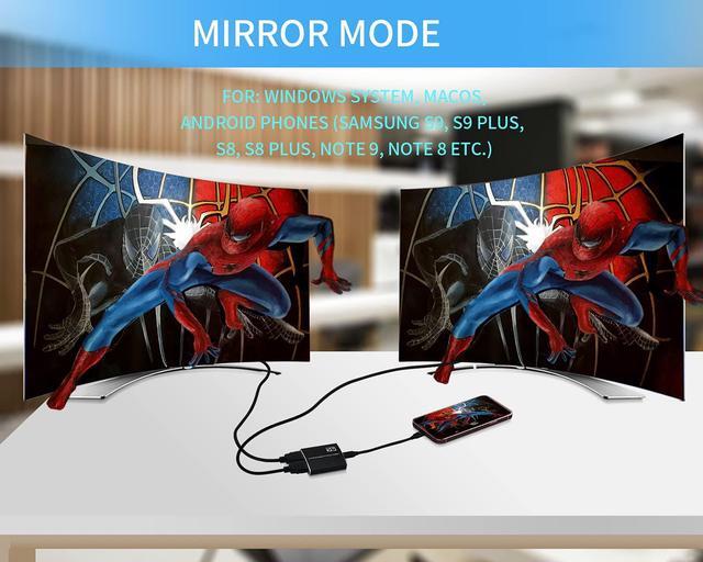 Alt view image 5 of 7 - USB C to Dual HDMI Adapter 4K @60Hz,A HDMI Cable 2ft Included,Thunderbolt 3 to HDMI for MacBook,MacBook Pro 2020/2019/2018 Apple iMac,iMac Pro,Google Chromebook Pixel,Samsung,Dell,Asus,Hp and More