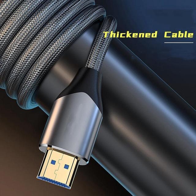 Alt view image 3 of 7 - 2PCS 8K HDMI 2.1 Cable 3.3ft,AUBEAMTO Certified 48Gbps Ultra High Speed HDMI Cable 8K60Hz, 4K120Hz eARC DTS:X HDR10+ HDCP 2.2&2.3 3D D.olby Atmos Compatible with Mac Gaming PC Soundbar PS5 Xbox