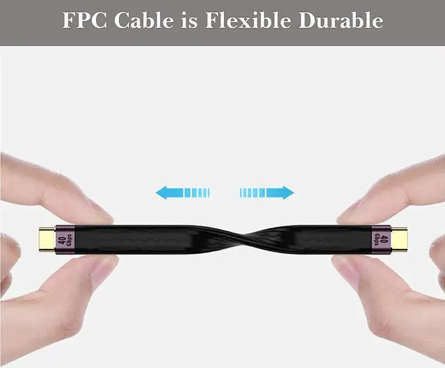 Alt view image 7 of 7 - AUBEAMTO Short-line(2/5FT) USB C to Type C Cable,Support Thunderbolt 4/3,USB 4, PD 100W Quick Charge,8K 4K Display,40Gbps Data Transfer Sync. Transfer for External Docking,MacBook,Phone,PowerBank.