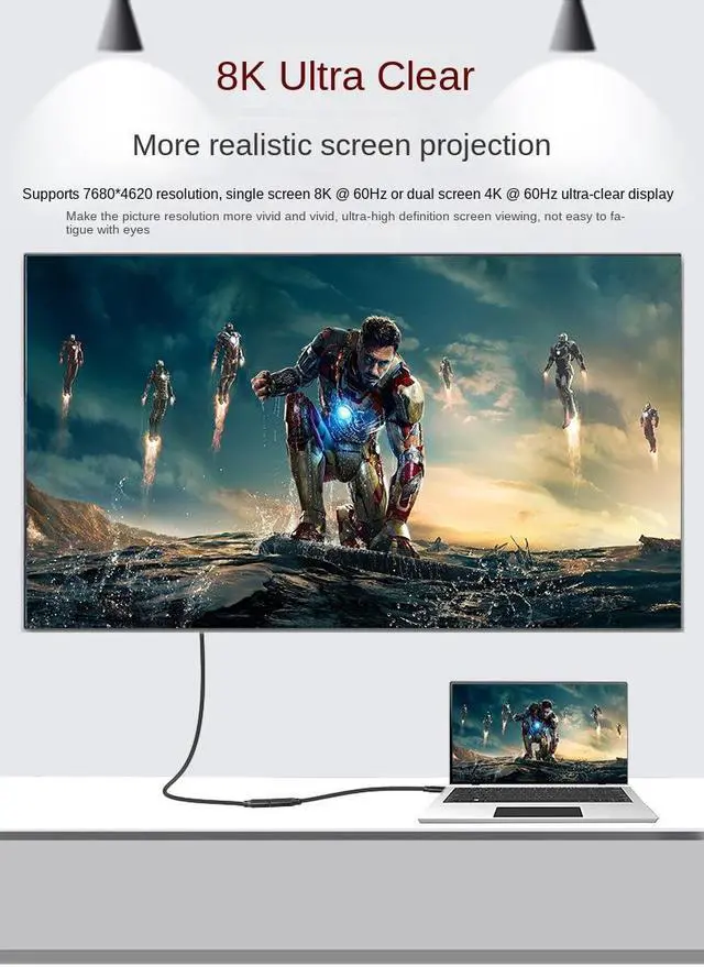 Alt view image 4 of 7 - USB 4 Cable 5 ft [USB-IF Certified], AUBEAMTO 40Gbps USB 4 Cable Supports 8K HD Display, 40 Gbps Data Transfer, 240W Charging USB C to Type-C Cable, for Laptop, Hub, Docking, and More