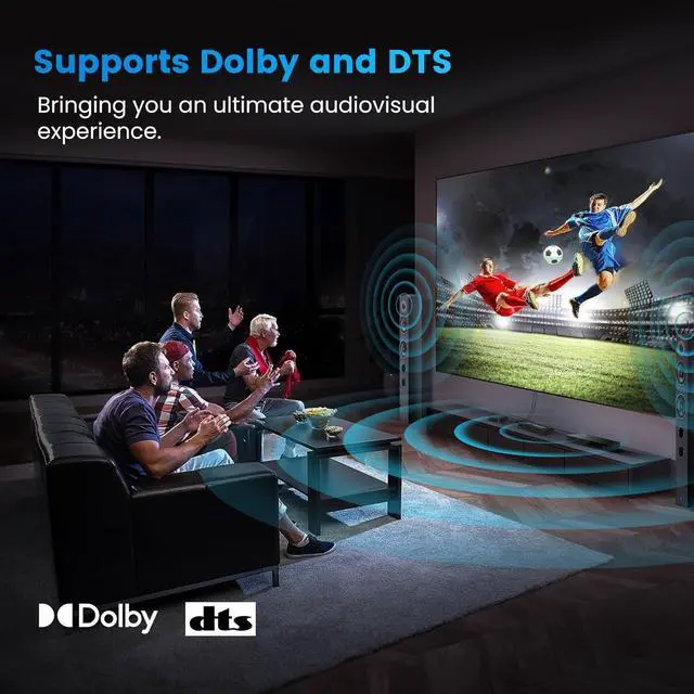 Alt view image 5 of 7 - 4K HDMI Switch 7x1, 4K@60Hz 7 in 1 Out HDMI Switcher Selector with IR Remote Control, Supports HDCP 2.2 4K@60Hz UltraHD HDR10 3D HD1080P Dolby DST, HDMI Splitter for PS4 Xbox Fire Stick