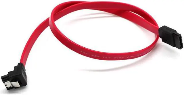 Alt view image 2 of 3 - AUBEAMTO 26-inch straight and 90 angle connector SATA3 data rate cable-10 Pack Red