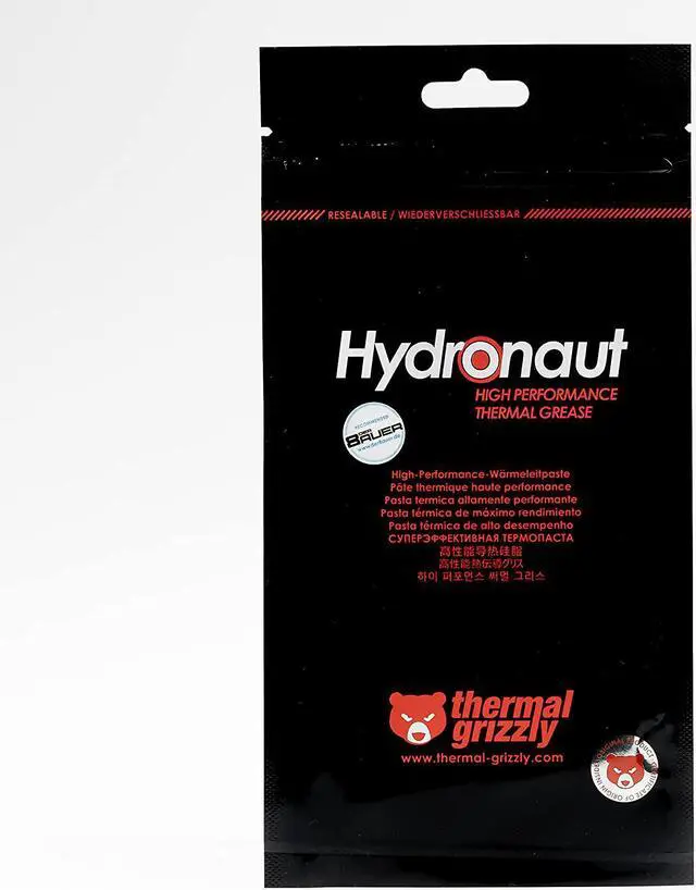 Alt view image 3 of 11 - Thermal Grizzly Hydronaut - Conductive, High Performance Thermal Paste - Extensive for air Cooling Systems, Water Cooling, for All heatsinks CPU and GPU (1 Gram)