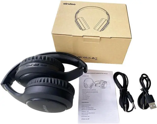 Alt view image 7 of 7 - Bluetooth Headphones Over-Ear, 40 Hours Playtime Foldable Lightweight Wireless Headphones Hi-Fi Stereo with , Bass Adjustable Headset with Built-in HD Mic for PC/Smartphone