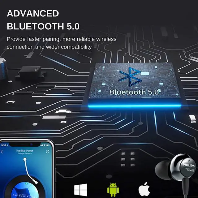 Alt view image 2 of 7 - ANC Noise Cancelling Bluetooth Wireless Neckband , Sport Headphones for Workout Sports  ,Magnetic Neckband Earphones