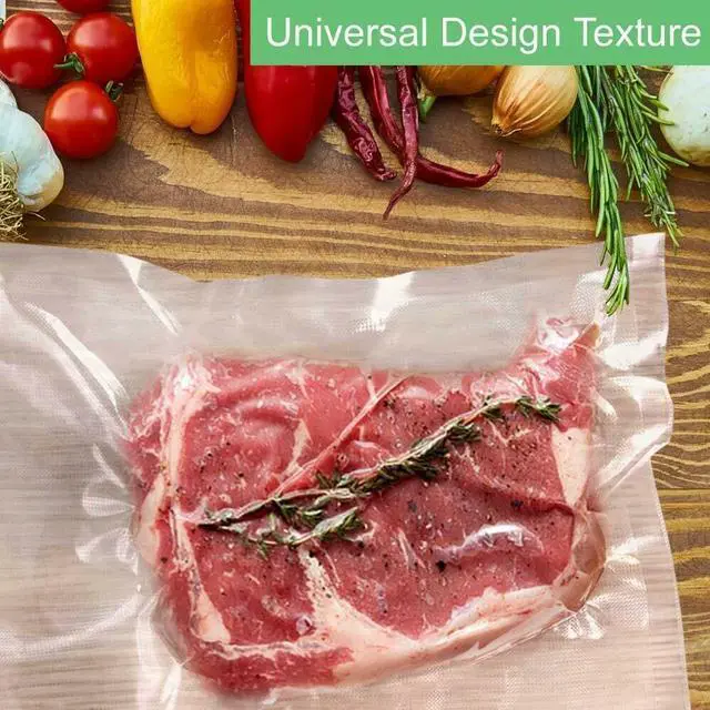 Alt view image 5 of 7 - 200 Quart 8"x12" 4 mil Embossed Food Vacuum Sealer Bags - Great for Food Saver