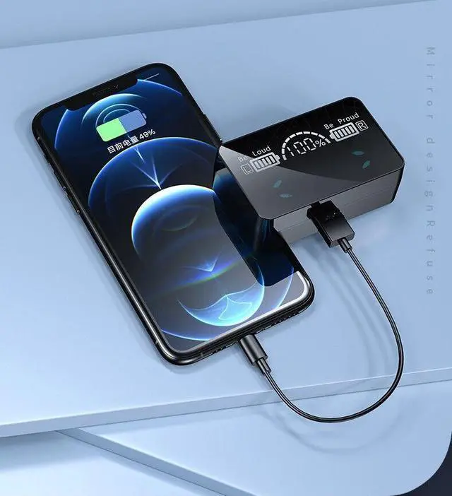 Alt view image 5 of 7 - Bluetooth Earbuds for Apple iphone  Wireless Earphone Waterproof mirror surface