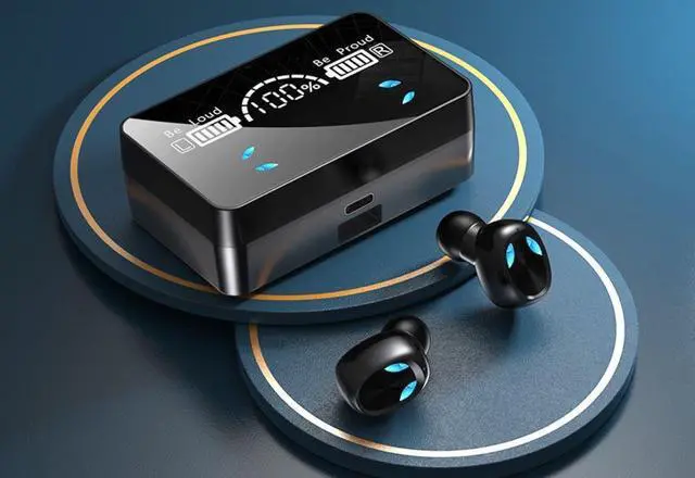 Alt view image 2 of 7 - Bluetooth Earbuds for Apple iphone  Wireless Earphone Waterproof mirror surface